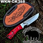 Handmade Cowboy Knife | Rasp Blade | Custom Leather Sheath. - Image 2