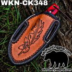 Handmade Cowboy Knife | Rasp Blade | Custom Leather Sheath. - Image 3