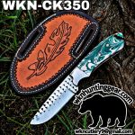 Handmade Cowboy Knife | Rasp Blade | Custom Leather Sheath.