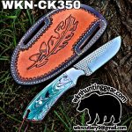 Handmade Cowboy Knife | Rasp Blade | Custom Leather Sheath. - Image 2