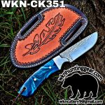 Handmade Cowboy Knife | Rasp Blade | Custom Leather Sheath. - Image 2