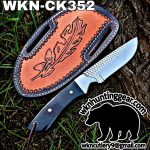 Handmade Cowboy Knife | Rasp Blade | Custom Leather Sheath. - Image 2