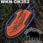 Handmade Cowboy Knife | Rasp Blade | Custom Leather Sheath. - Image 3