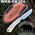 Handmade Cowboy Knife | Rasp Blade | Custom Leather Sheath. - Image 2