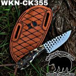 Handmade Cowboy Knife | Rasp Blade | Custom Leather Sheath. - Image 2