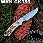 Handmade Cowboy Knife | Rasp Blade | Custom Leather Sheath. - Image 2