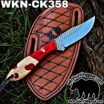 Handmade Cowboy Knife | Rasp Blade | Custom Leather Sheath. - Image 2