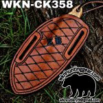 Handmade Cowboy Knife | Rasp Blade | Custom Leather Sheath. - Image 3