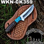 Handmade Cowboy Knife | Rasp Blade | Custom Leather Sheath. - Image 2