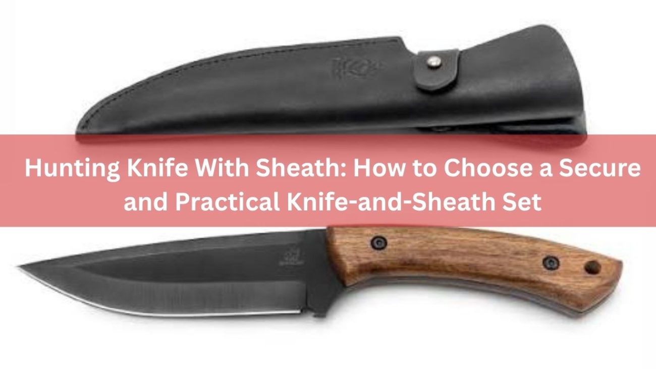hunting knife with sheath