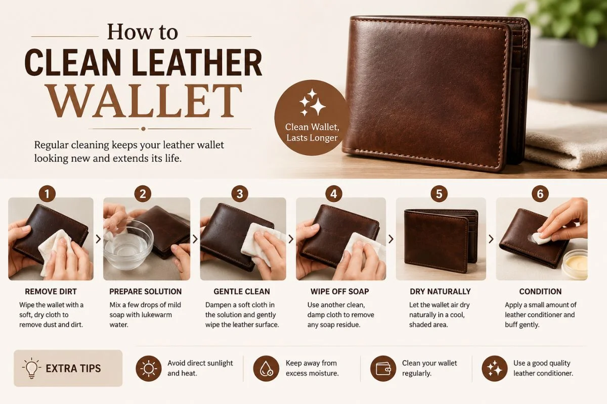 How to Clean Leather Wallet