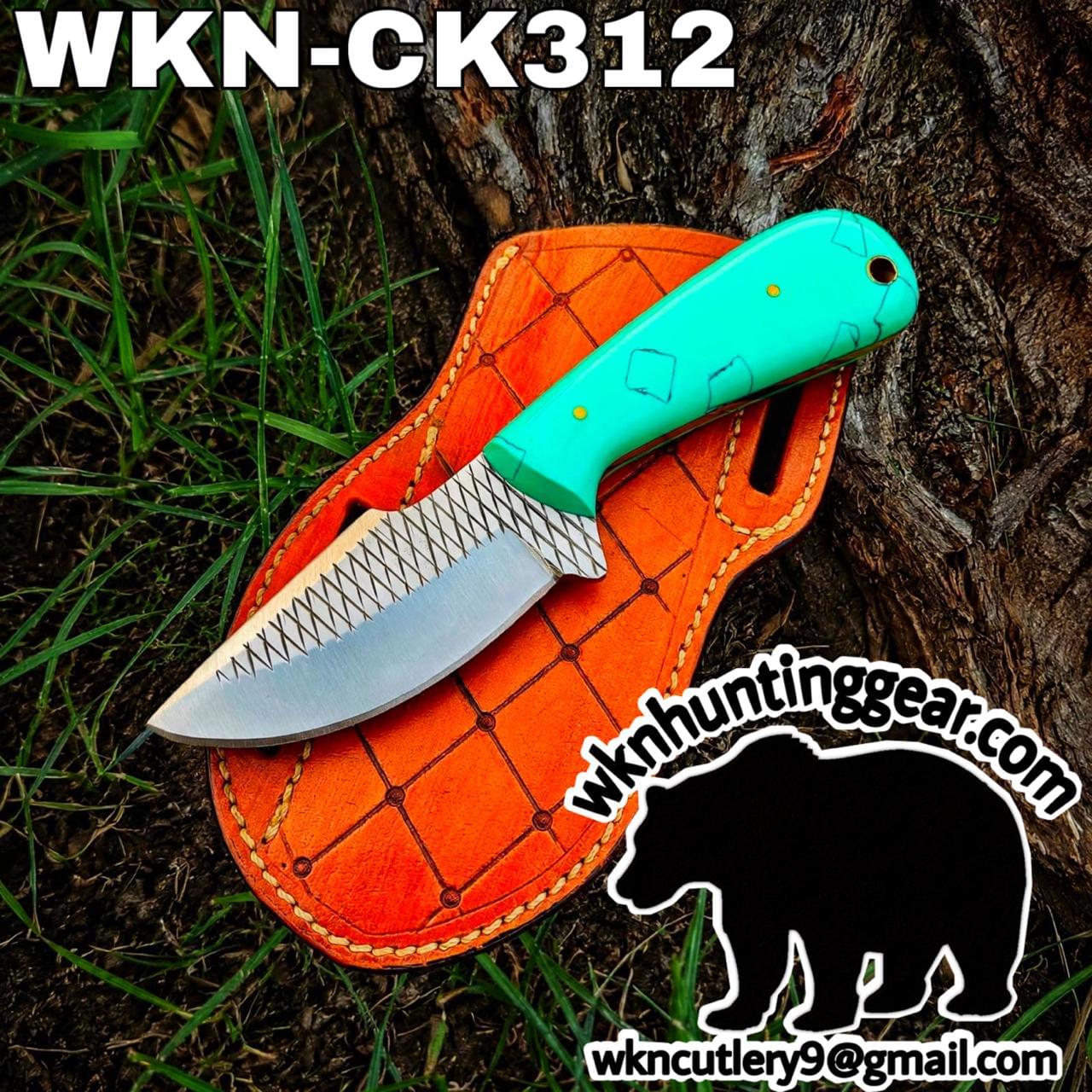 Handmade Cowboy Knife | Rasp Blade | Custom Leather Sheath. - Image 1