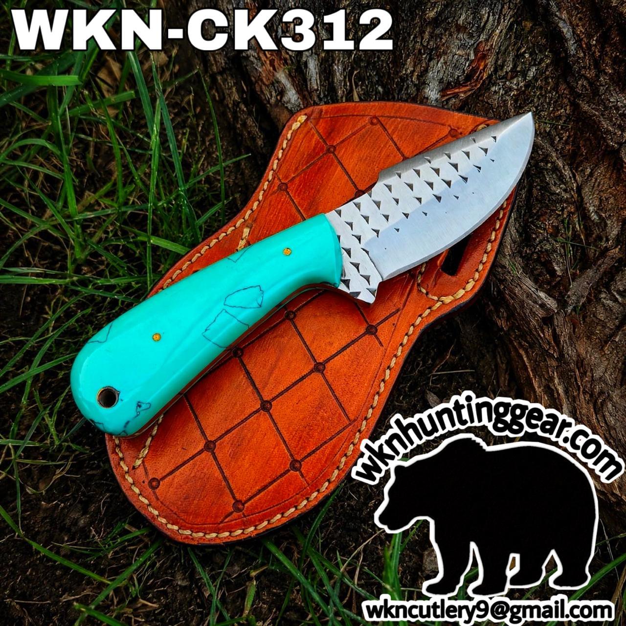 Handmade Cowboy Knife | Rasp Blade | Custom Leather Sheath. - Image 2