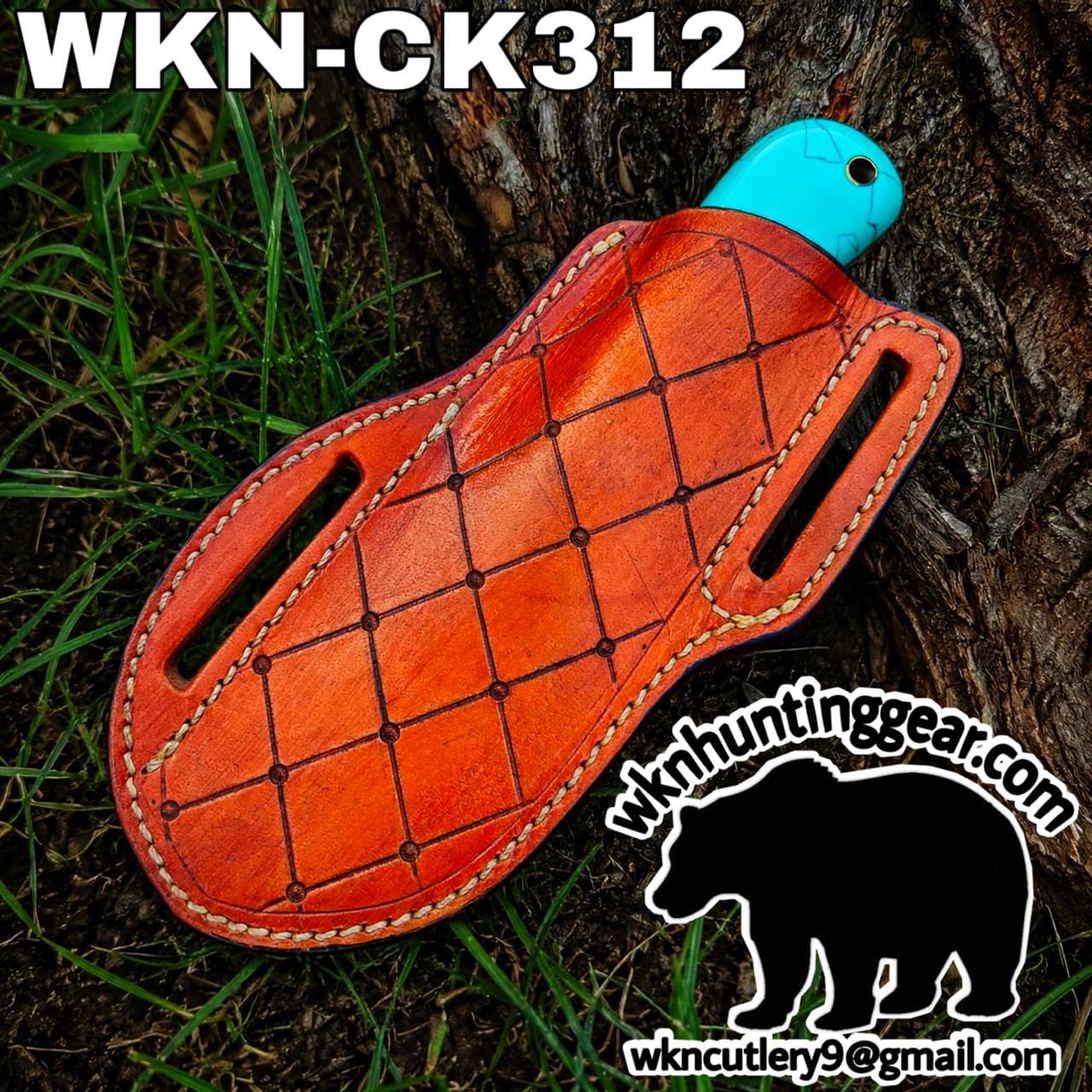 Handmade Cowboy Knife | Rasp Blade | Custom Leather Sheath. - Image 3