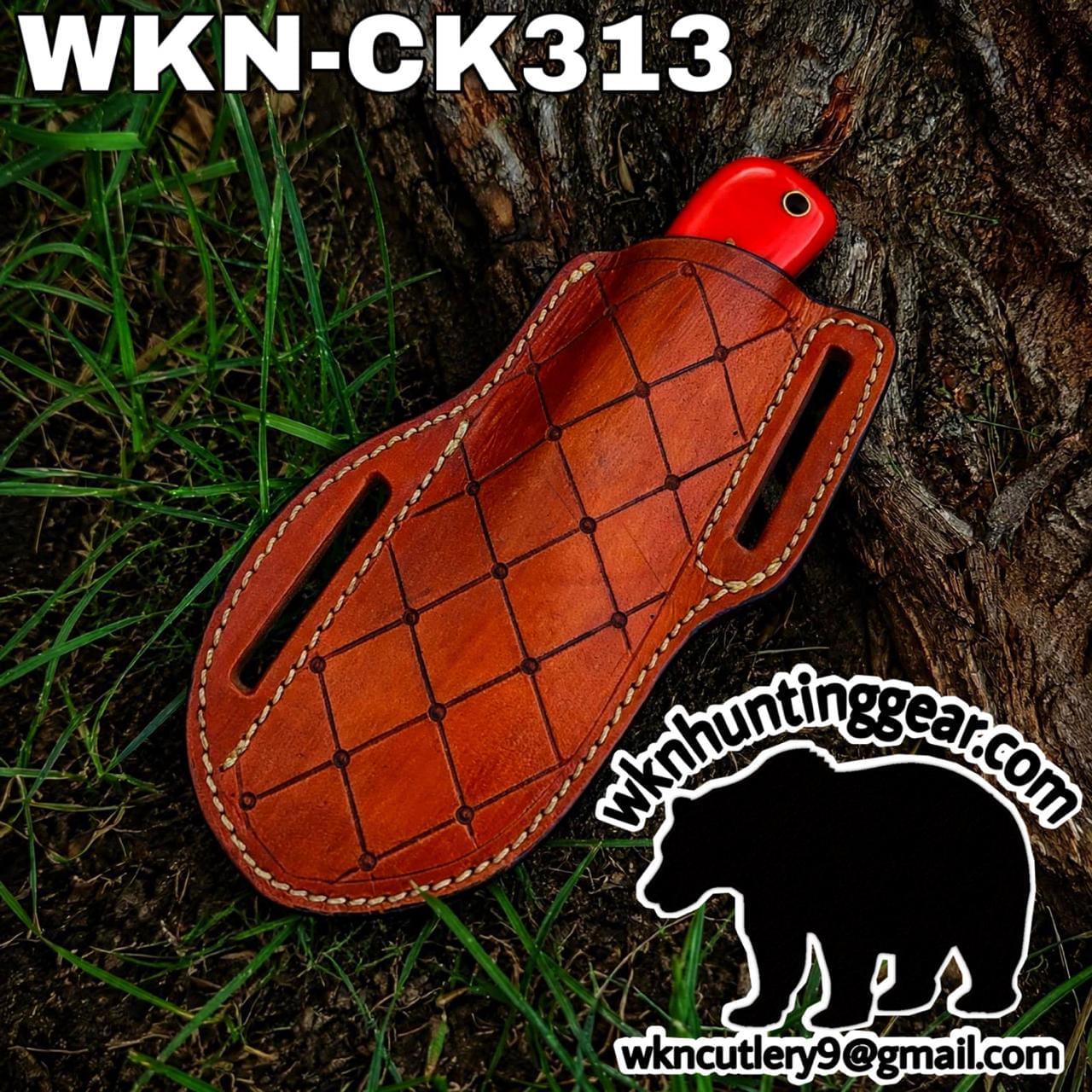 Handmade Cowboy Knife | Rasp Blade | Custom Leather Sheath. - Image 3