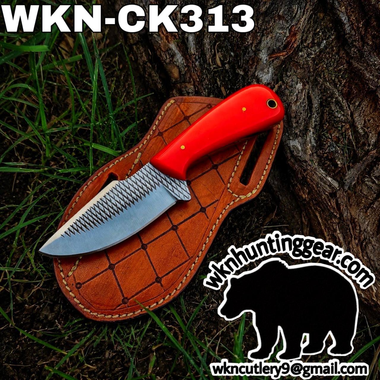 Handmade Cowboy Knife | Rasp Blade | Custom Leather Sheath. - Image 1