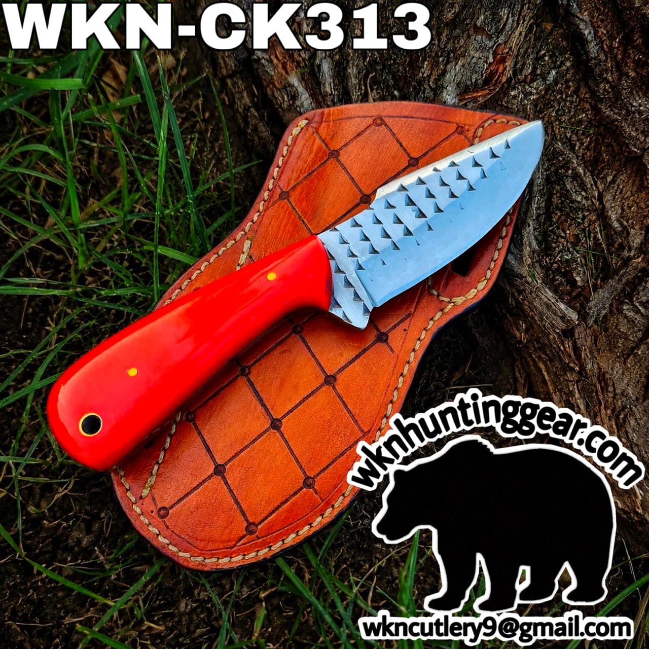 Handmade Cowboy Knife | Rasp Blade | Custom Leather Sheath. - Image 2