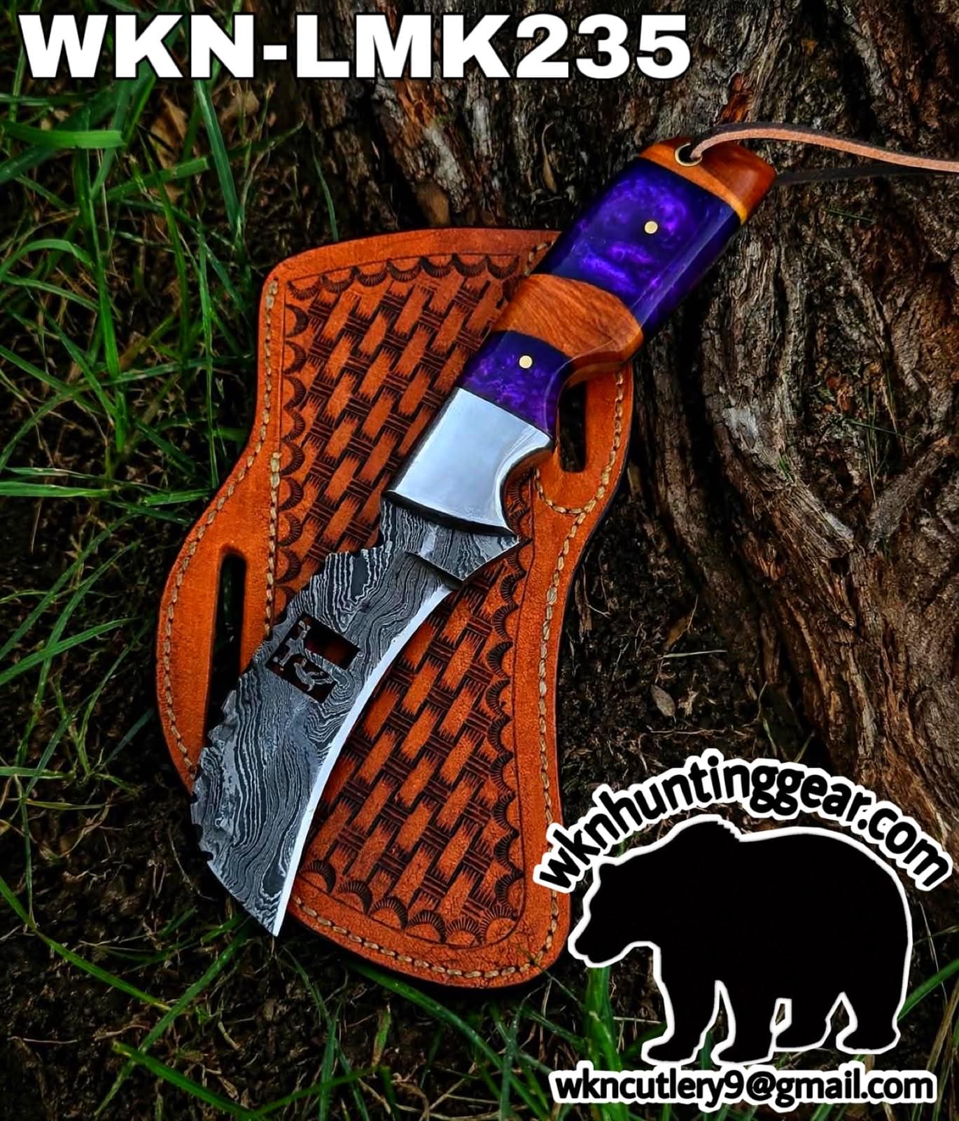 Handmade Lineman Knives | Hawksbill Blades | Custom Leather Sheath. - Image 1