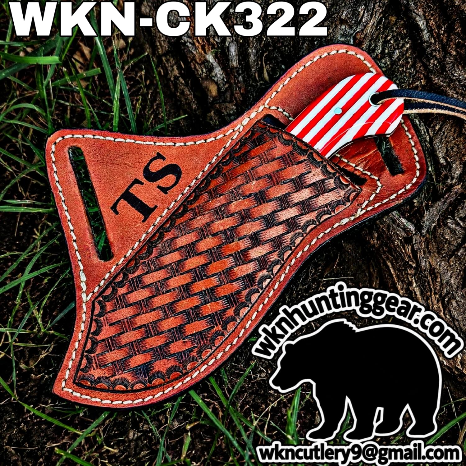 Handmade Cowboy Knife | J2 Food Grade Blade | Custom Leather Sheath. - Image 3