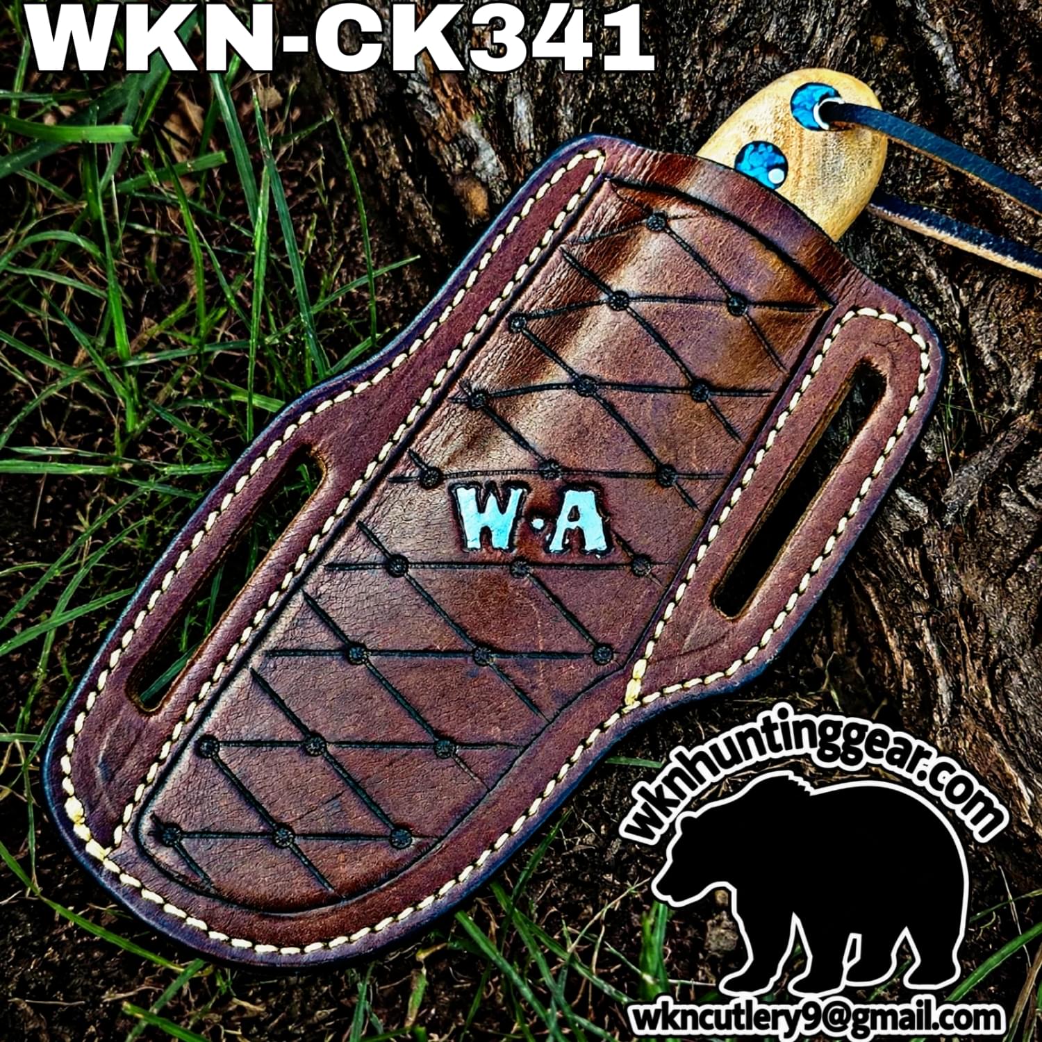 Handmade Cowboy Knife | 1095 High Carbon Steel | Custom Leather Sheath. - Image 3