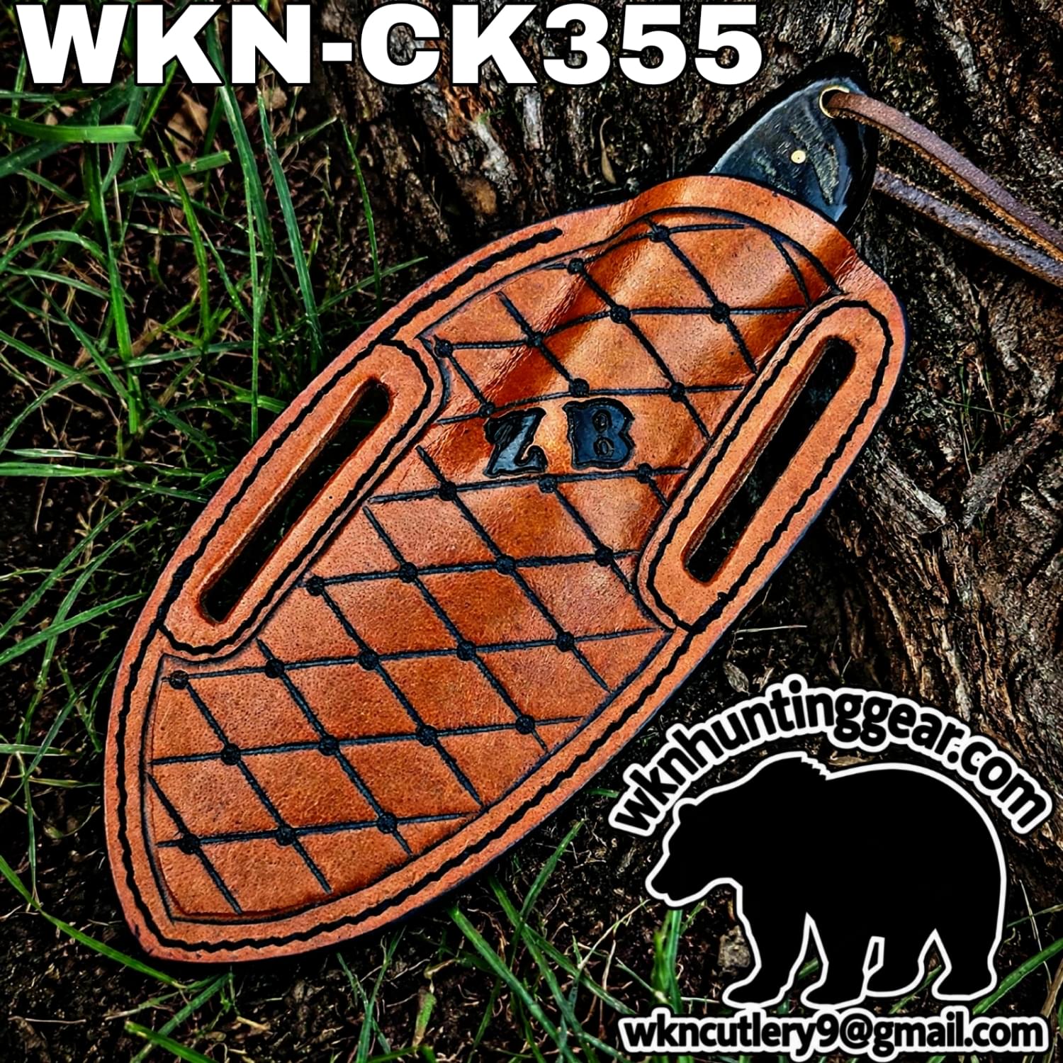 Handmade Cowboy Knife | Rasp Blade | Custom Leather Sheath. - Image 3