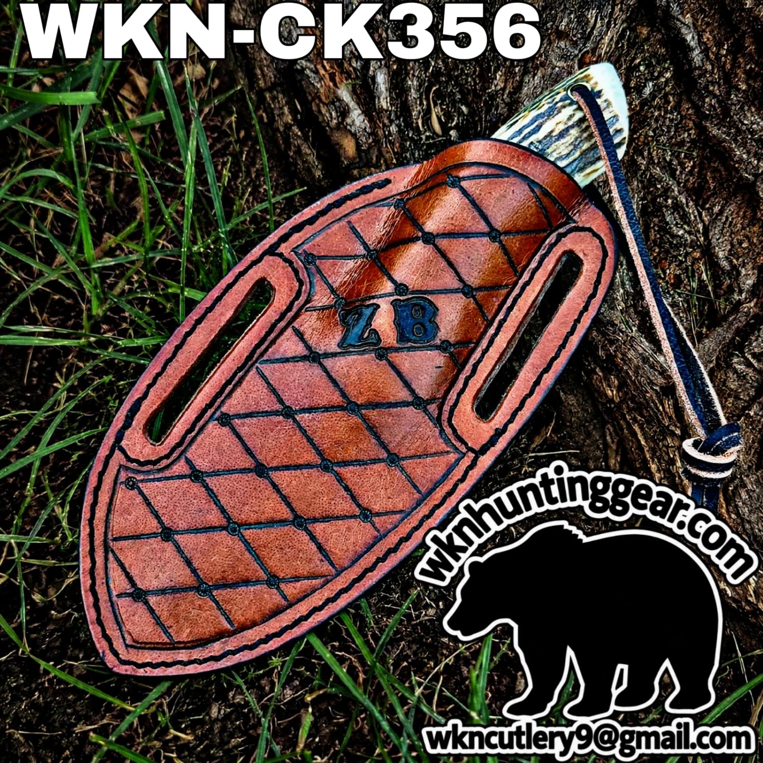 Handmade Cowboy Knife | Rasp Blade | Custom Leather Sheath. - Image 3